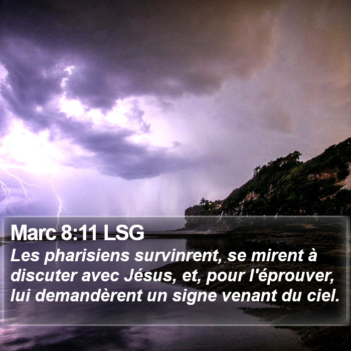 Marc 8:11 LSG Bible Study