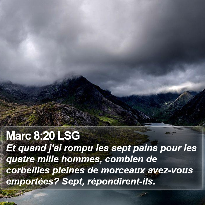 Marc 8:20 LSG Bible Study