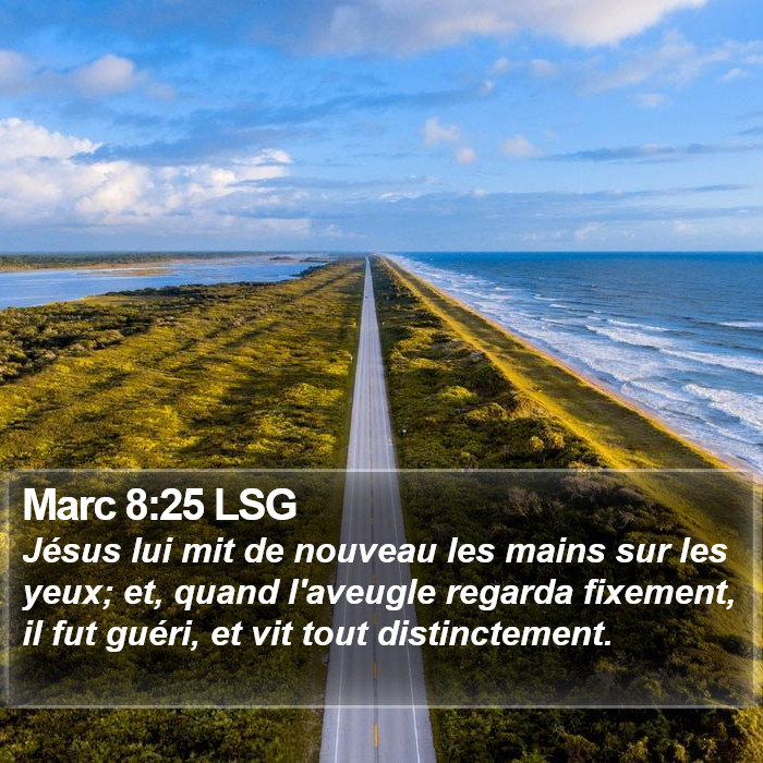 Marc 8:25 LSG Bible Study