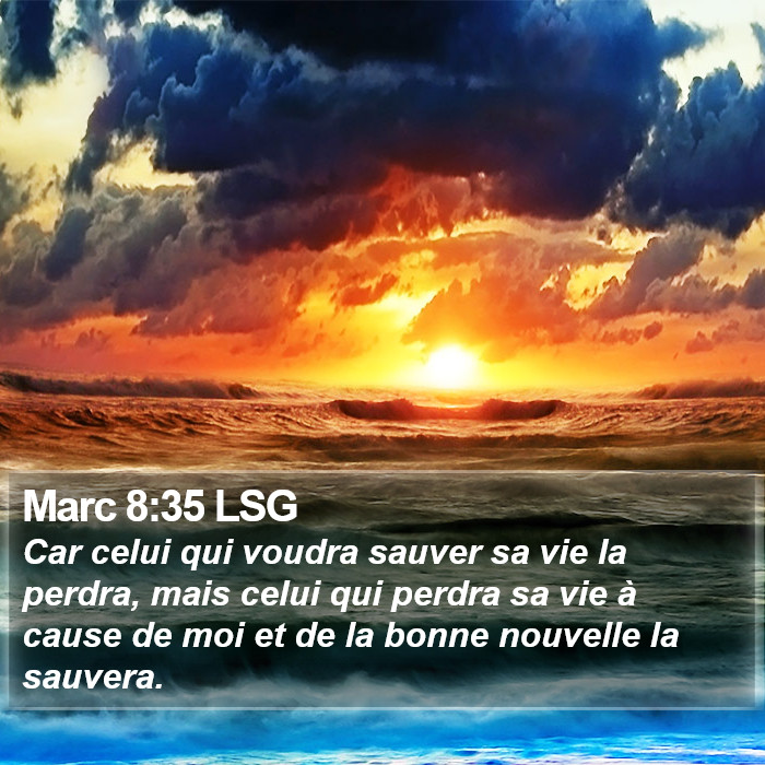 Marc 8:35 LSG Bible Study