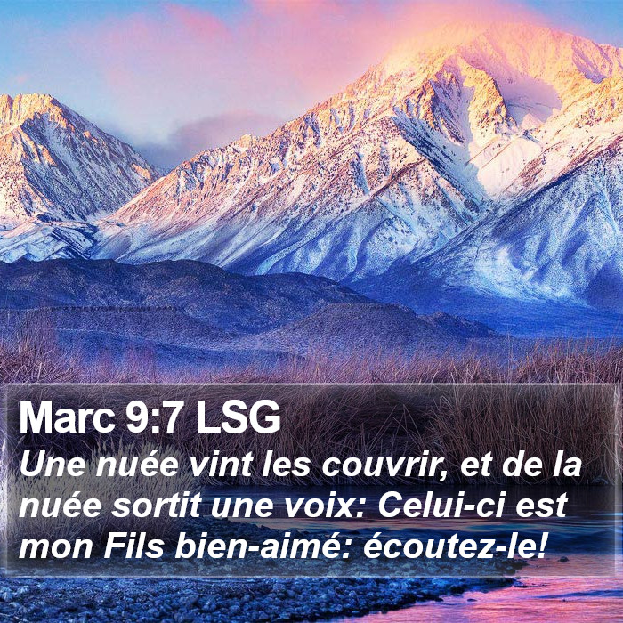 Marc 9:7 LSG Bible Study