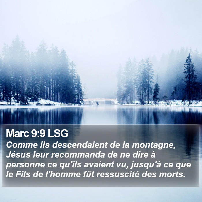 Marc 9:9 LSG Bible Study