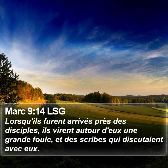 Marc 9:14 LSG Bible Study