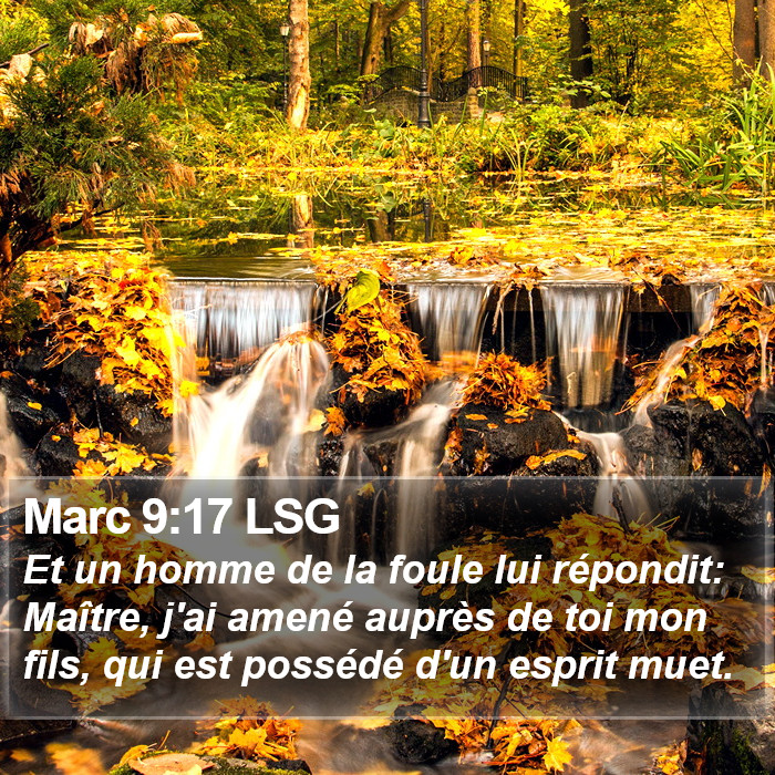 Marc 9:17 LSG Bible Study