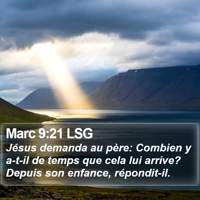 Marc 9:21 LSG Bible Study