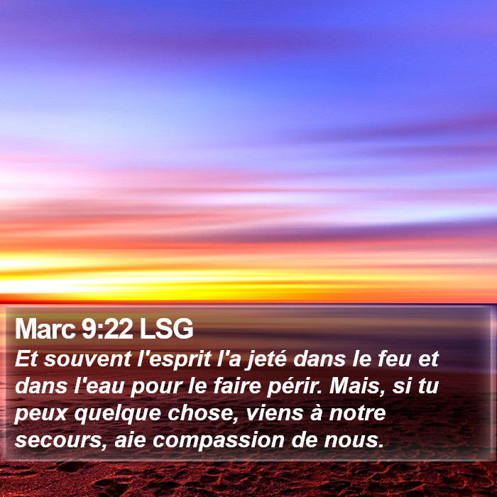 Marc 9:22 LSG Bible Study