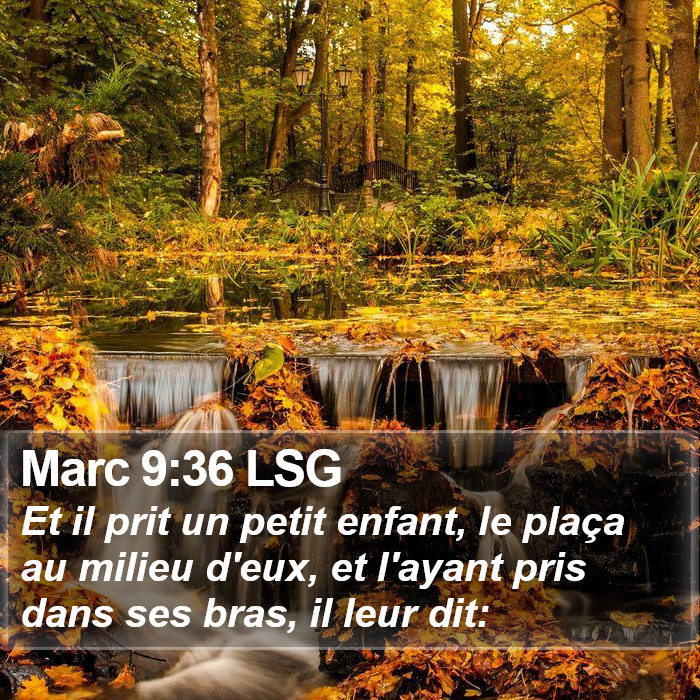 Marc 9:36 LSG Bible Study