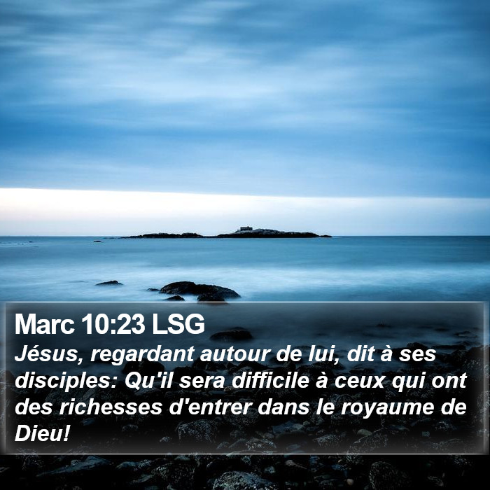 Marc 10:23 LSG Bible Study