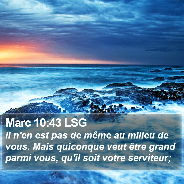 Marc 10:43 LSG Bible Study