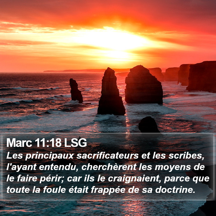 Marc 11:18 LSG Bible Study