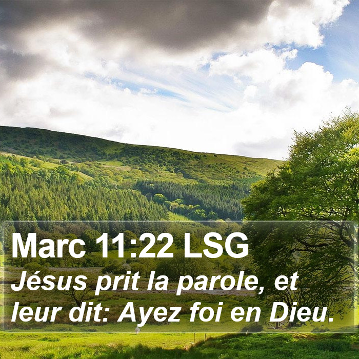 Marc 11:22 LSG Bible Study