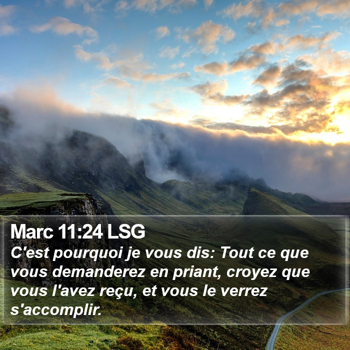 Marc 11:24 LSG Bible Study