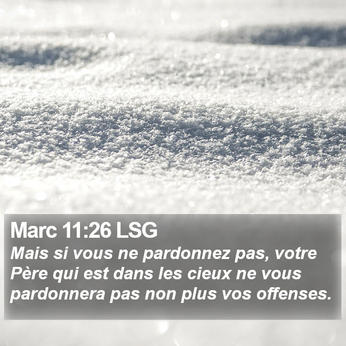 Marc 11:26 LSG Bible Study