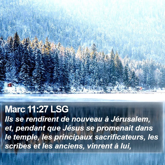 Marc 11:27 LSG Bible Study