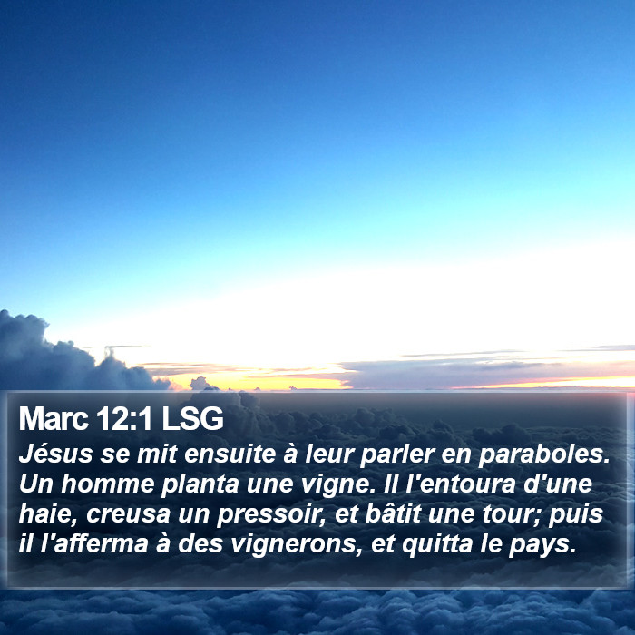 Marc 12:1 LSG Bible Study