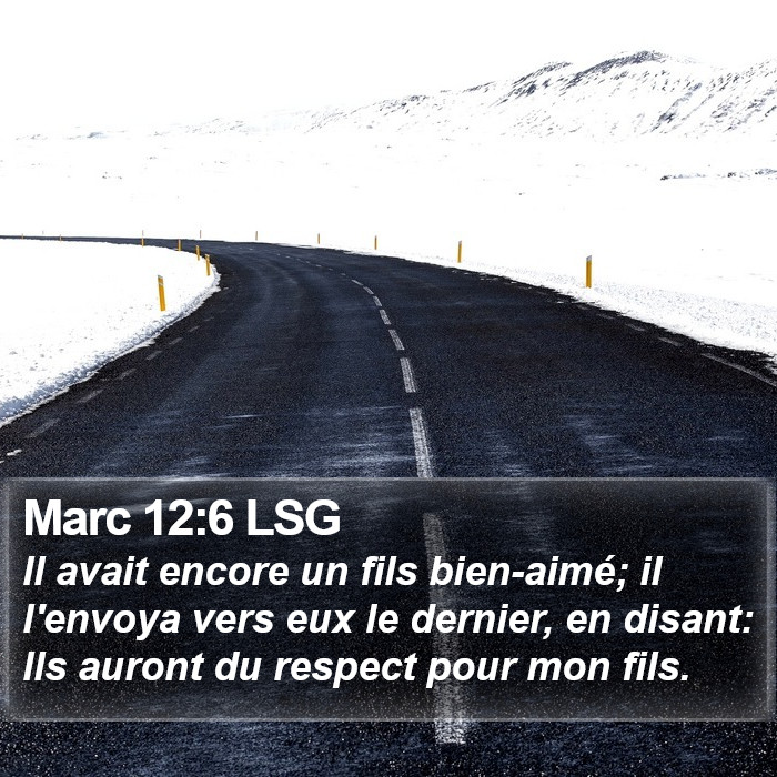 Marc 12:6 LSG Bible Study