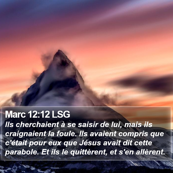 Marc 12:12 LSG Bible Study