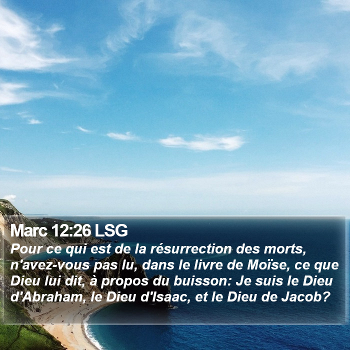 Marc 12:26 LSG Bible Study