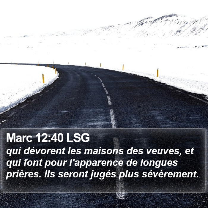 Marc 12:40 LSG Bible Study