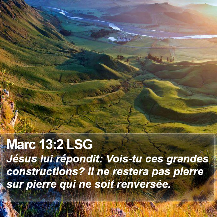 Marc 13:2 LSG Bible Study