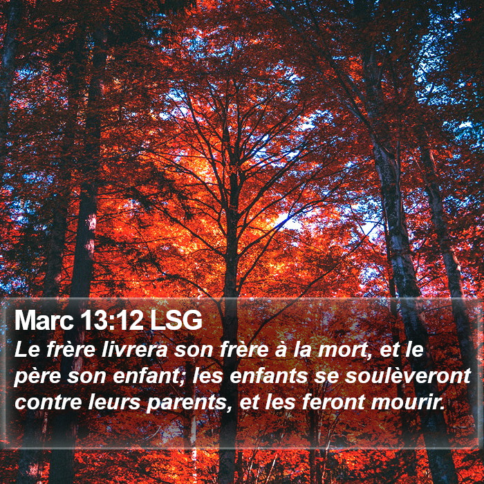 Marc 13:12 LSG Bible Study