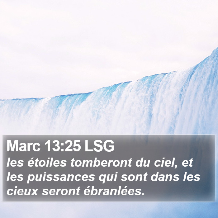 Marc 13:25 LSG Bible Study