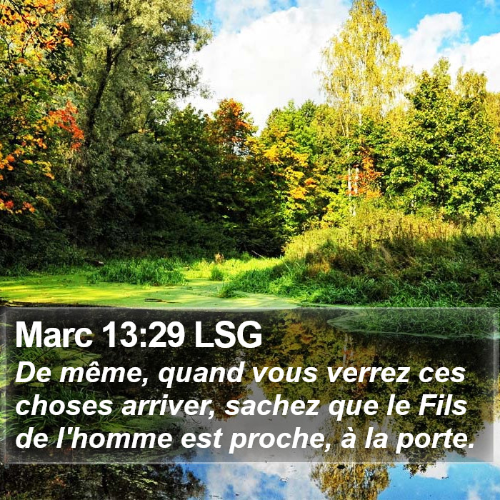 Marc 13:29 LSG Bible Study