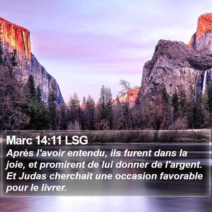 Marc 14:11 LSG Bible Study