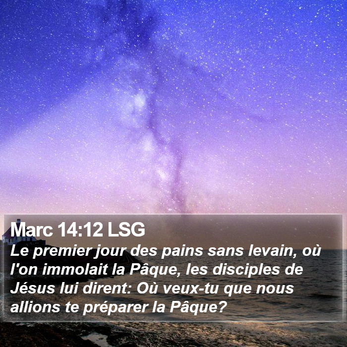 Marc 14:12 LSG Bible Study