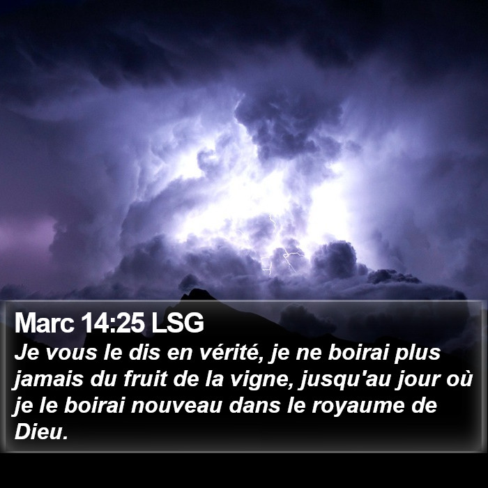 Marc 14:25 LSG Bible Study