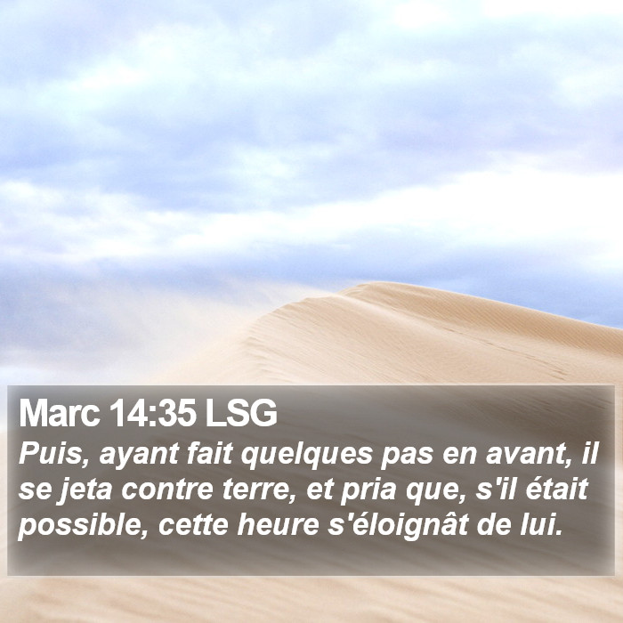 Marc 14:35 LSG Bible Study