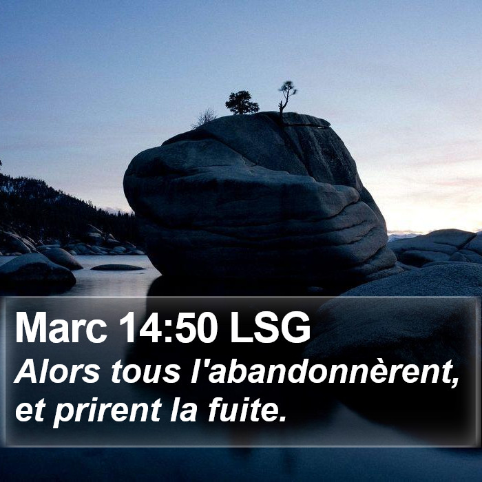 Marc 14:50 LSG Bible Study