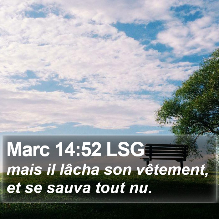 Marc 14:52 LSG Bible Study