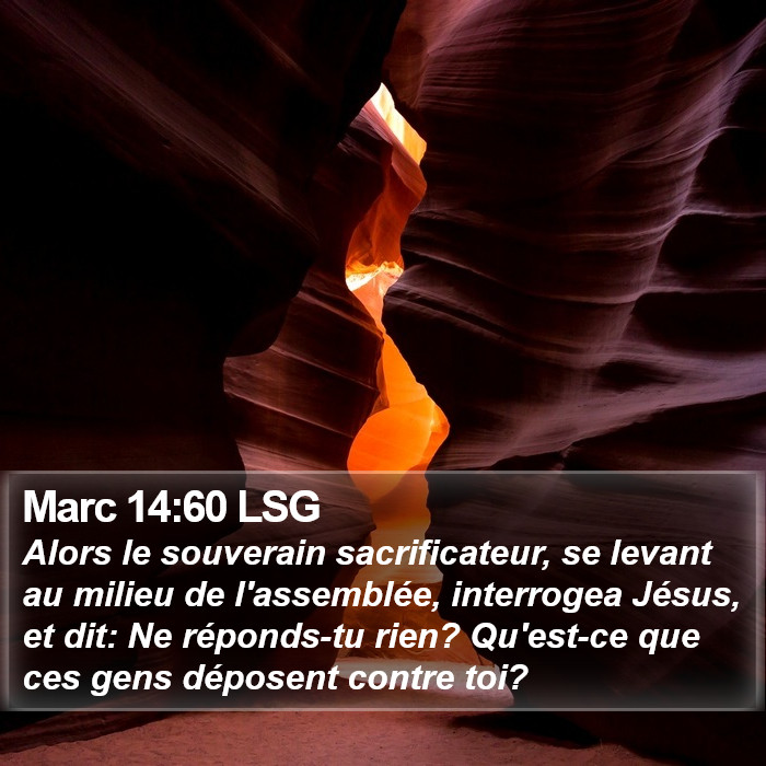 Marc 14:60 LSG Bible Study