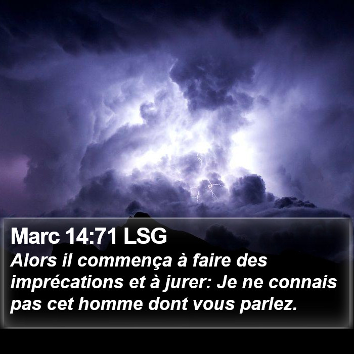 Marc 14:71 LSG Bible Study