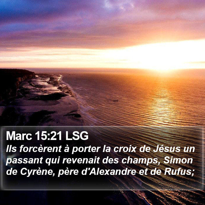 Marc 15:21 LSG Bible Study