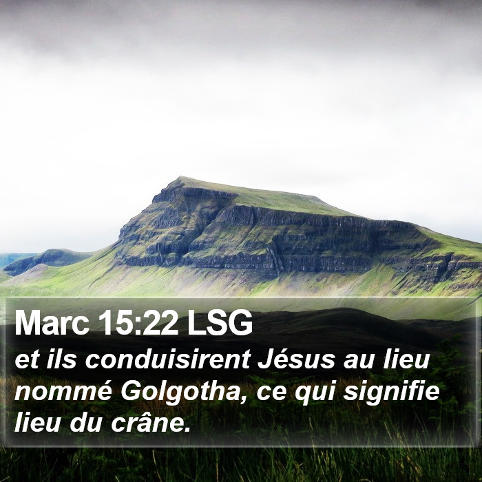 Marc 15:22 LSG Bible Study