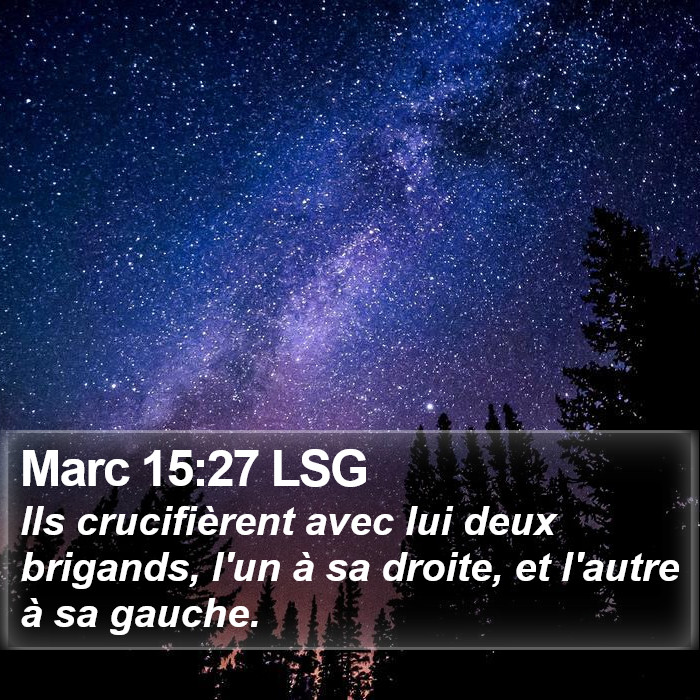 Marc 15:27 LSG Bible Study