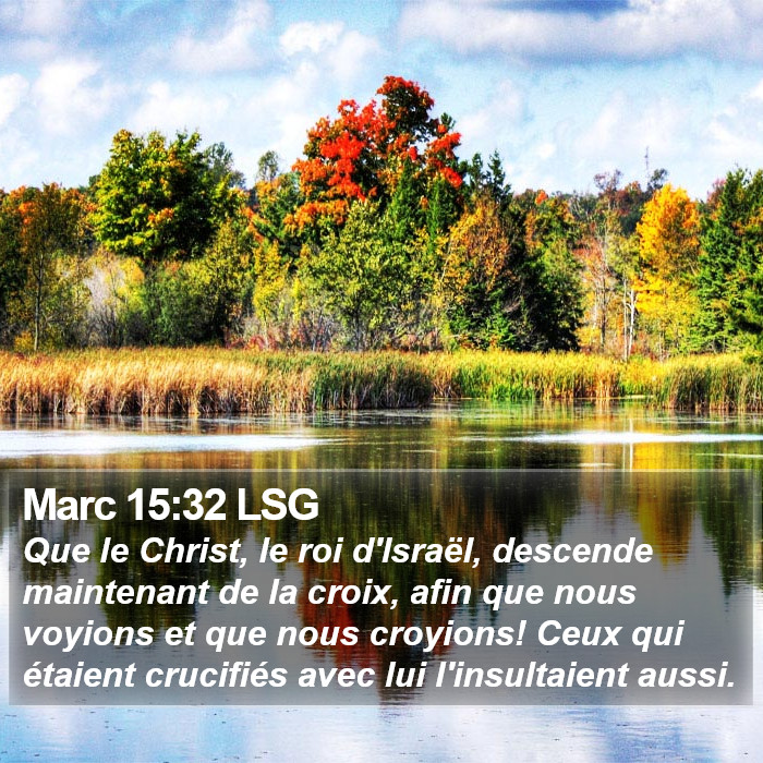 Marc 15:32 LSG Bible Study