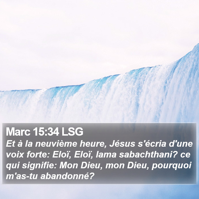 Marc 15:34 LSG Bible Study