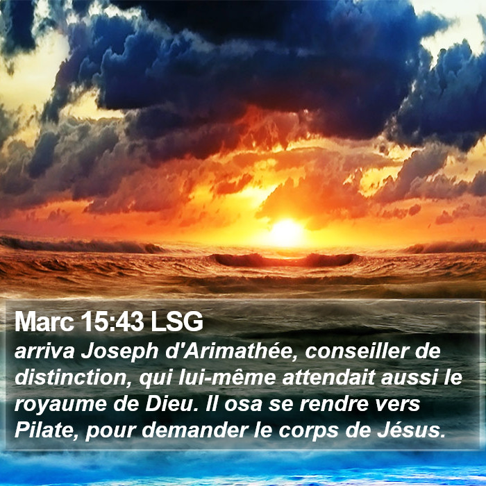 Marc 15:43 LSG Bible Study