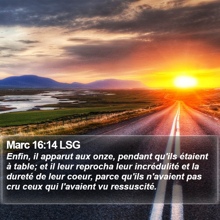 Marc 16:14 LSG Bible Study