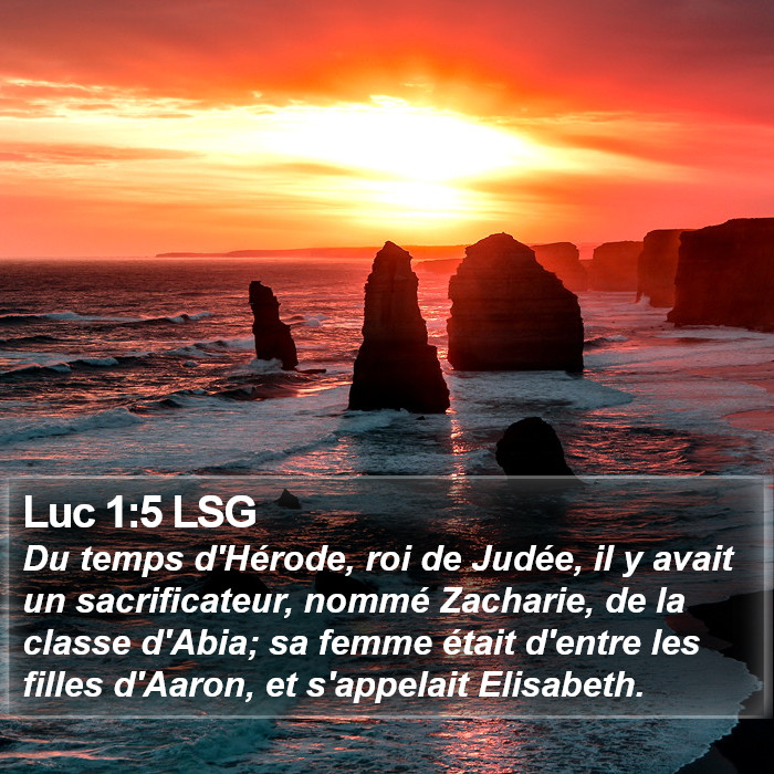 Luc 1:5 LSG Bible Study