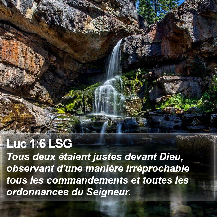 Luc 1:6 LSG Bible Study