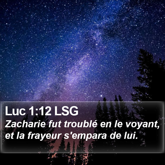 Luc 1:12 LSG Bible Study