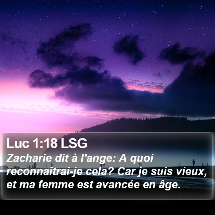 Luc 1:18 LSG Bible Study