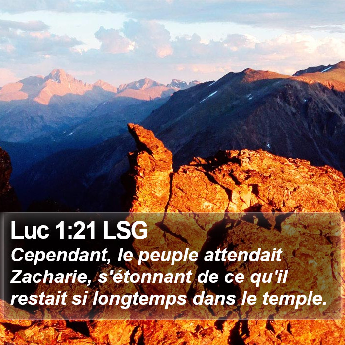 Luc 1:21 LSG Bible Study