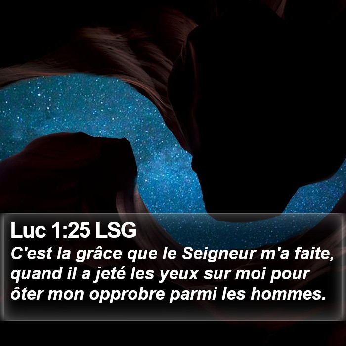 Luc 1:25 LSG Bible Study