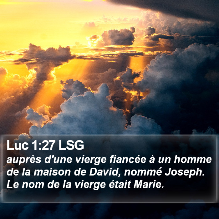 Luc 1:27 LSG Bible Study