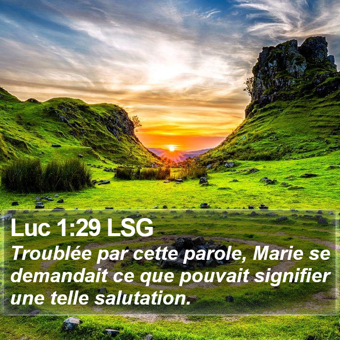 Luc 1:29 LSG Bible Study